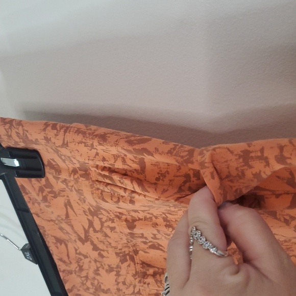 REI CoOp Take Your Time 7/8 Leggings Size Large Orange Super Soft Side Pockets - Picture 3 of 11